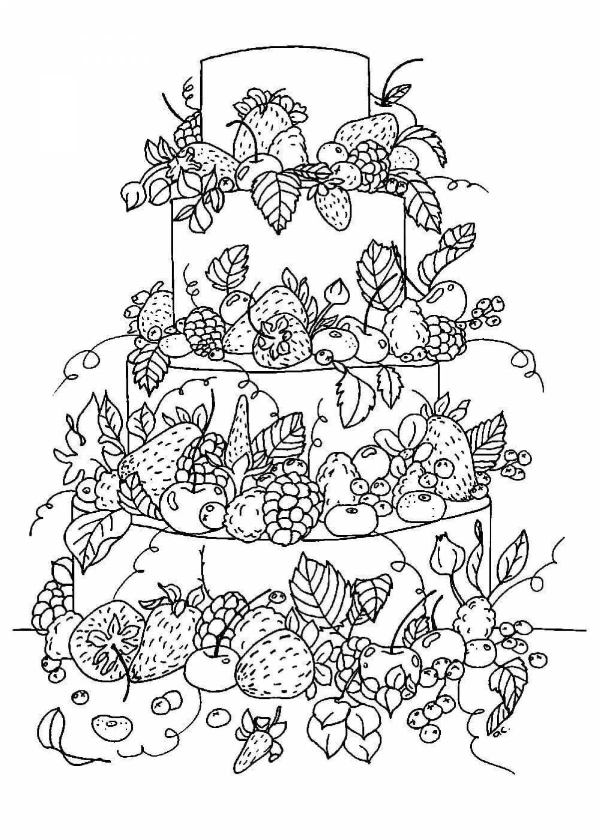 Раскраска Сложные еда #2