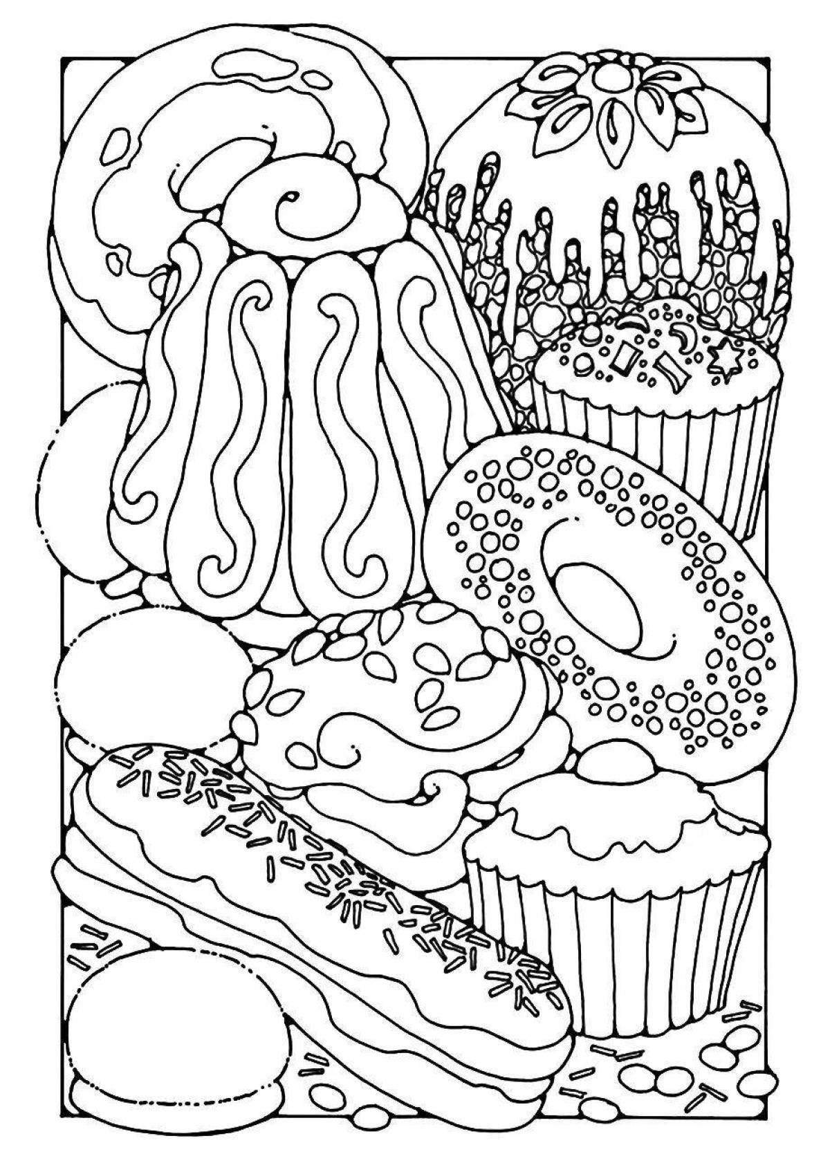 Раскраска Сложные еда #5