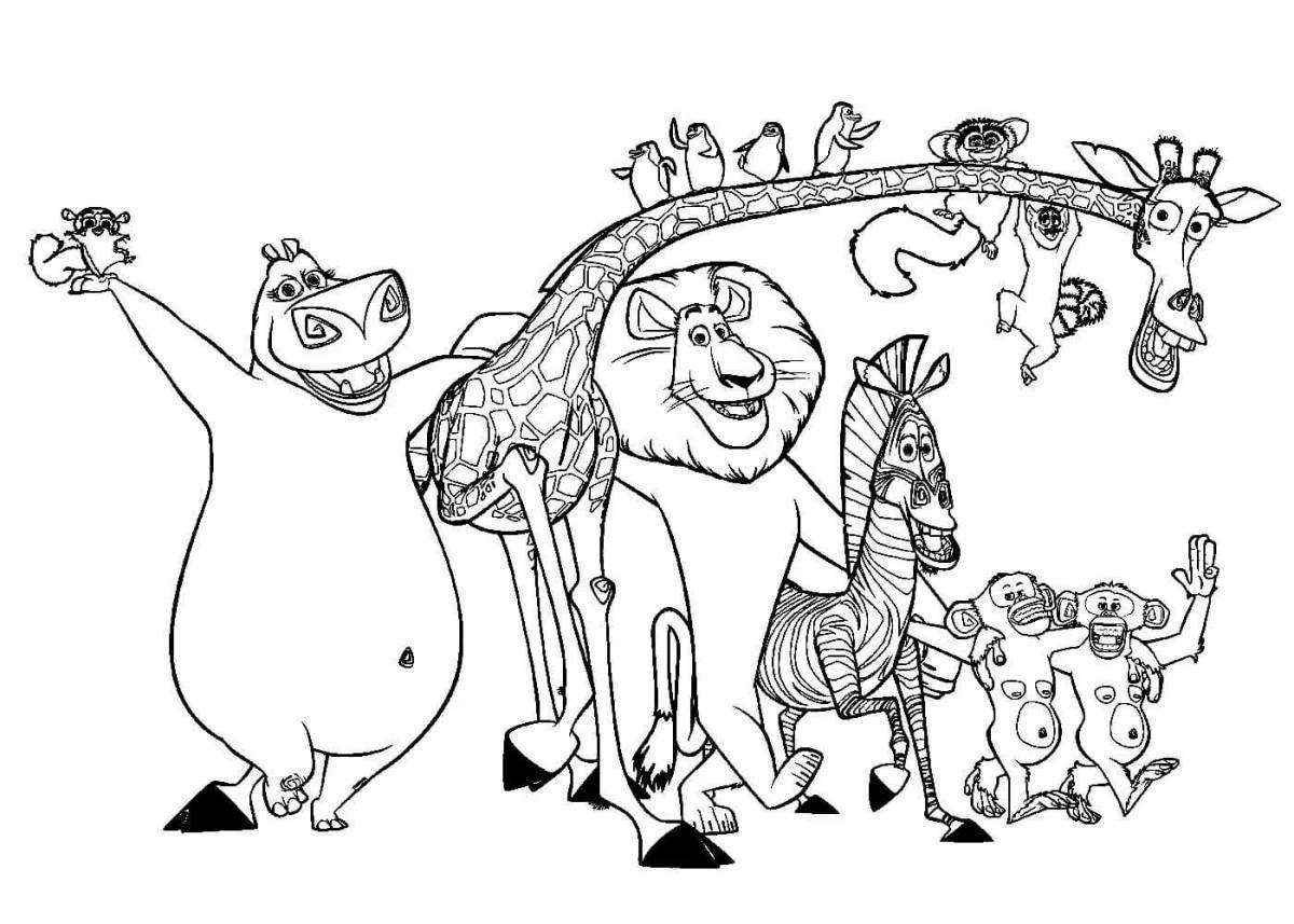 Coloring bright heroes gloria