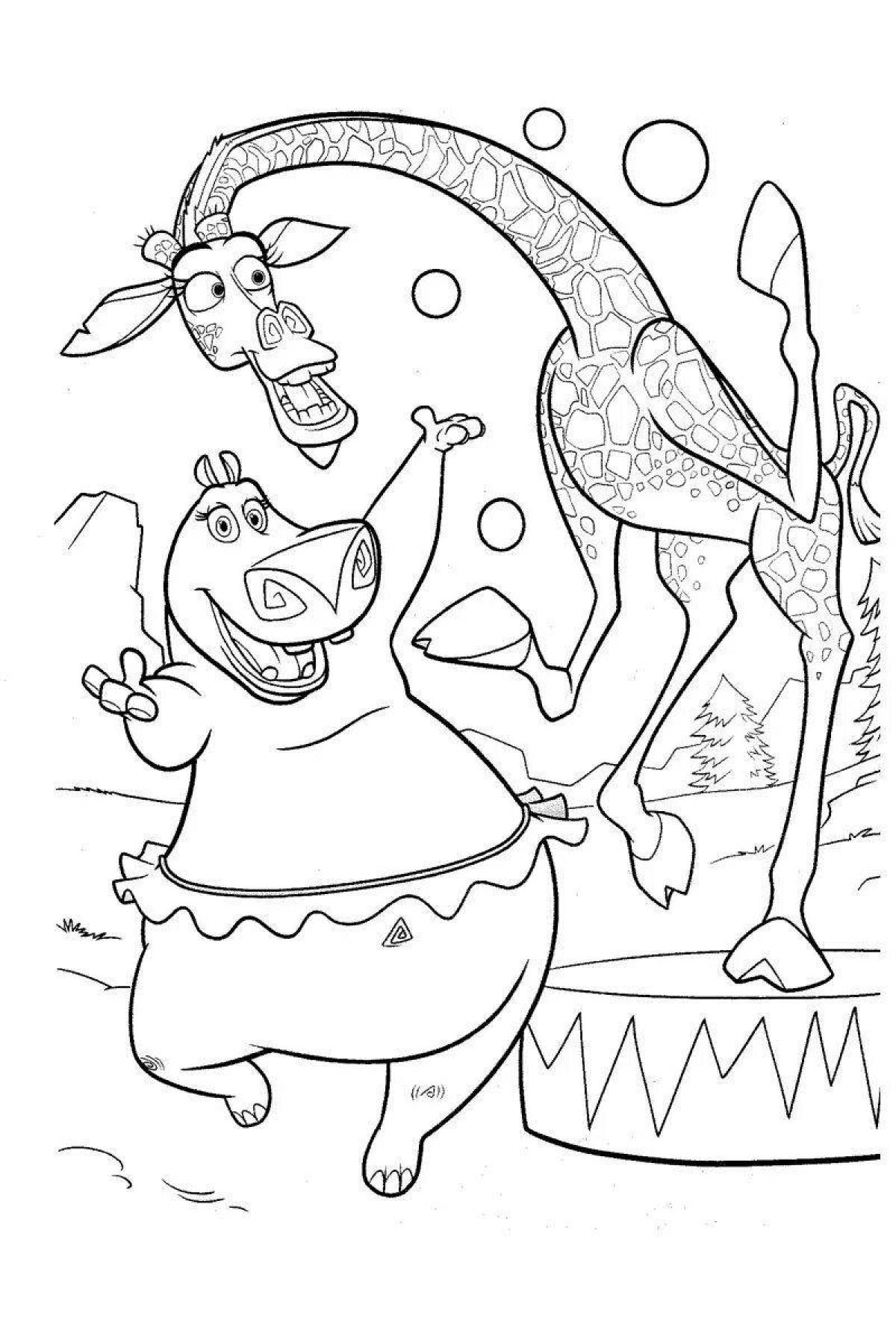 Coloring playful gloria gloria