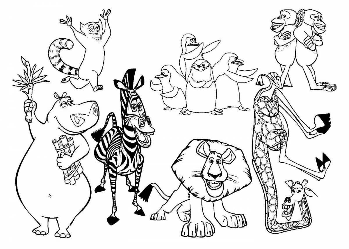 Great coloring gerochiki gloria