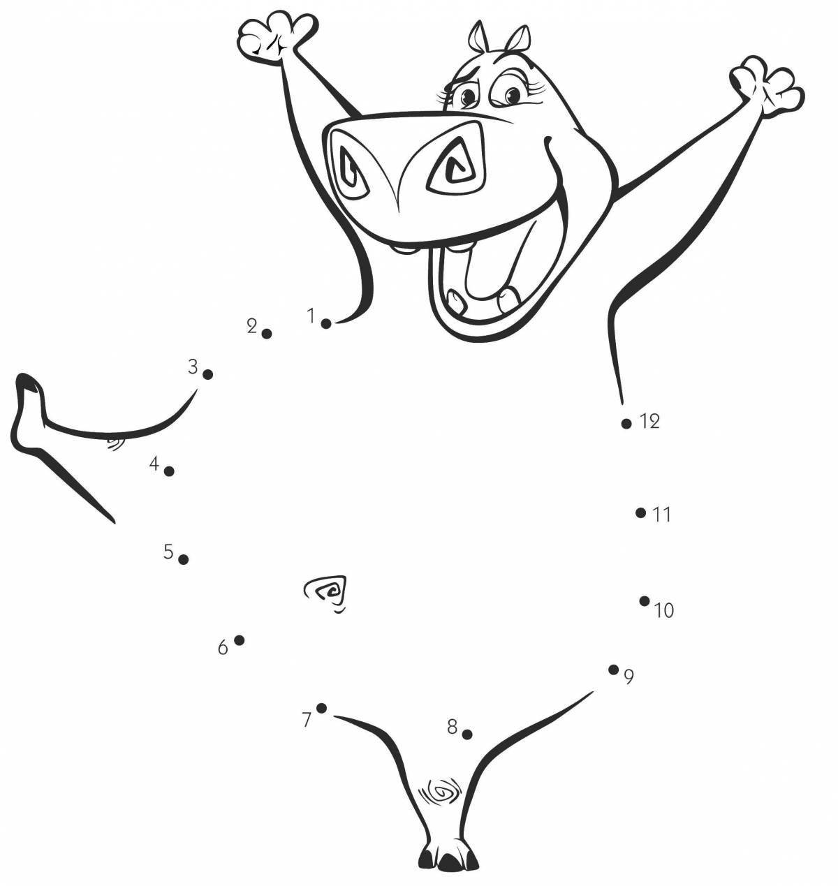 Coloring cute gloria gloria