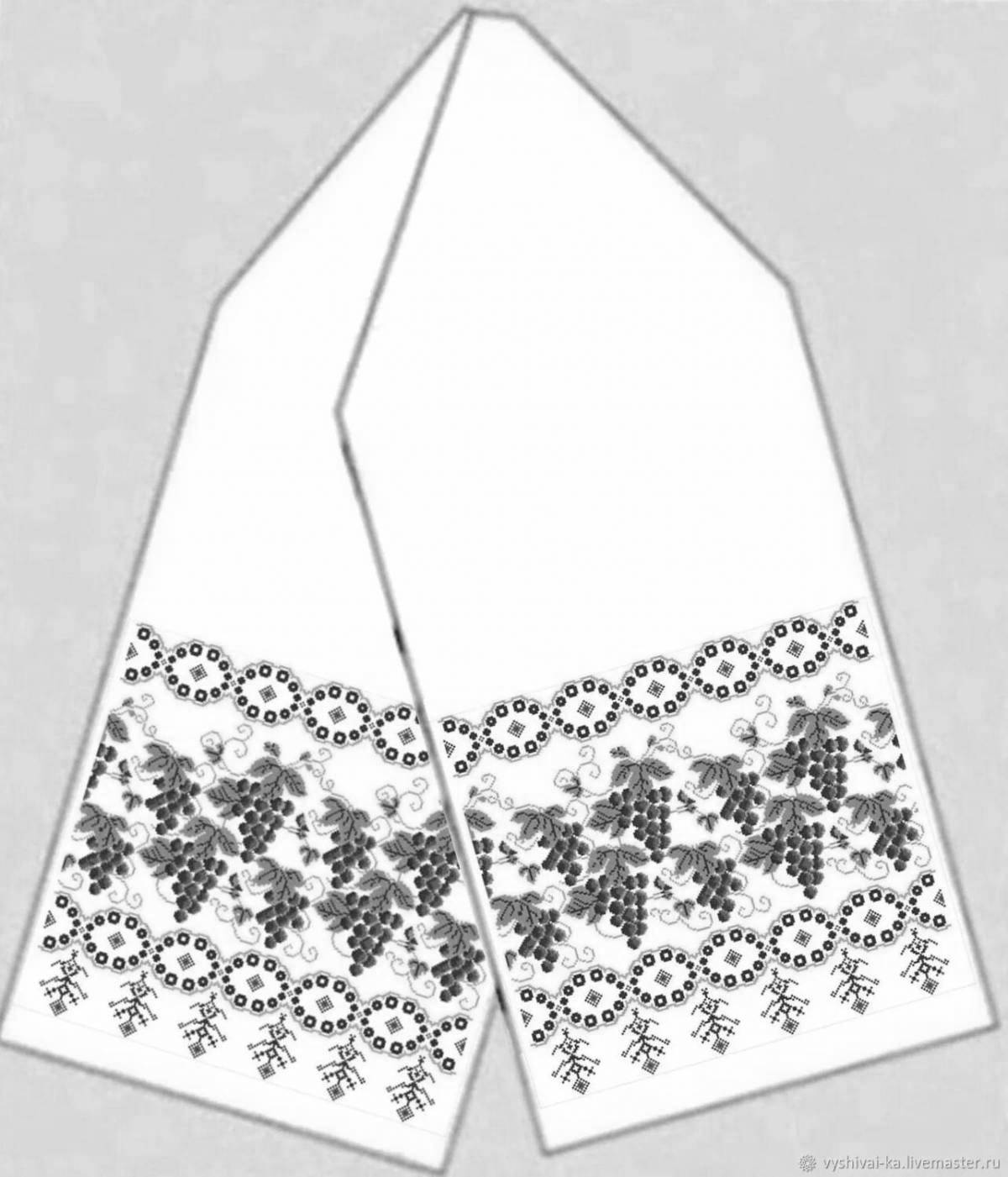 Living Belarusian towel coloring