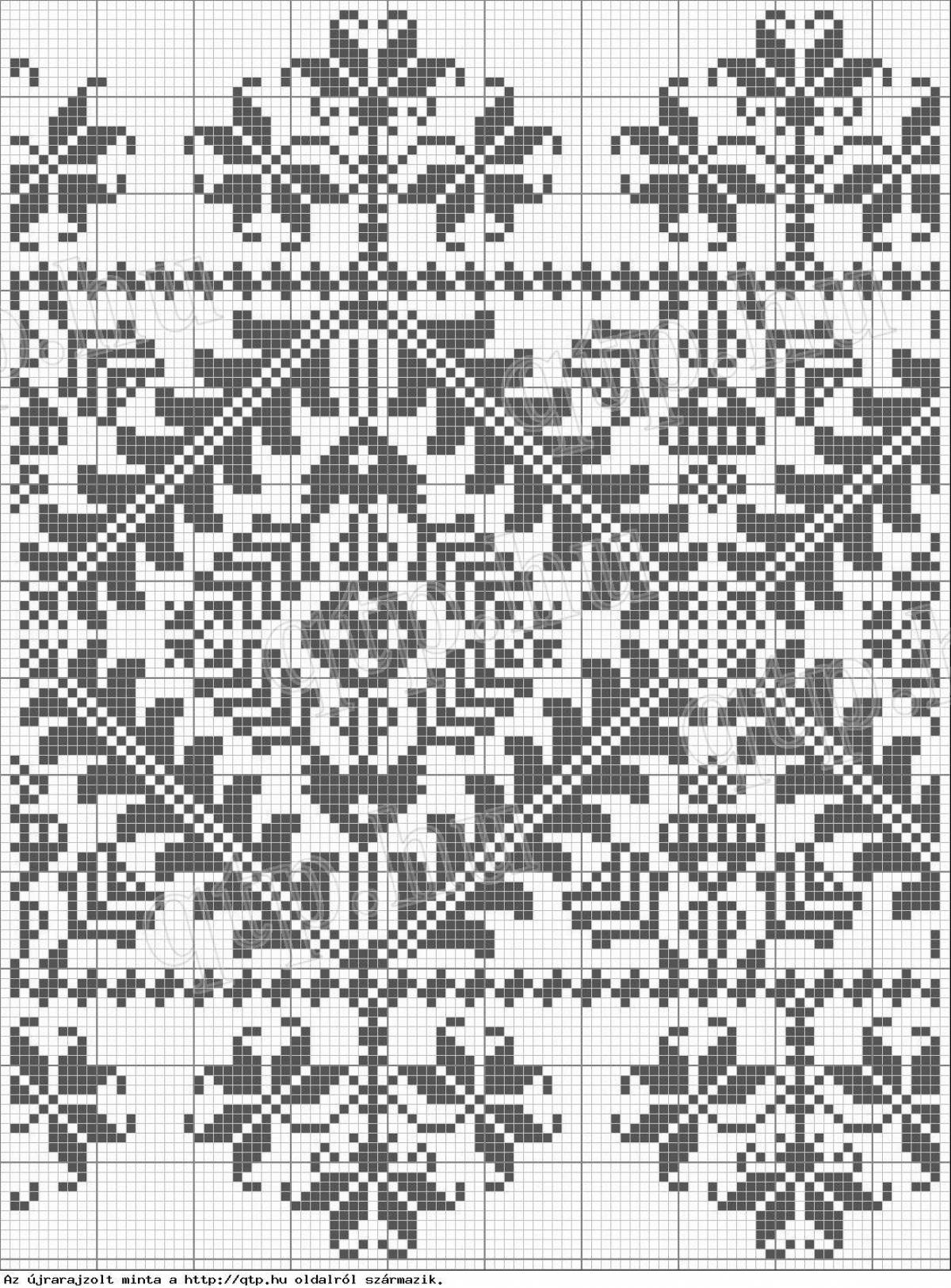 Coloring exquisite Belarusian towel