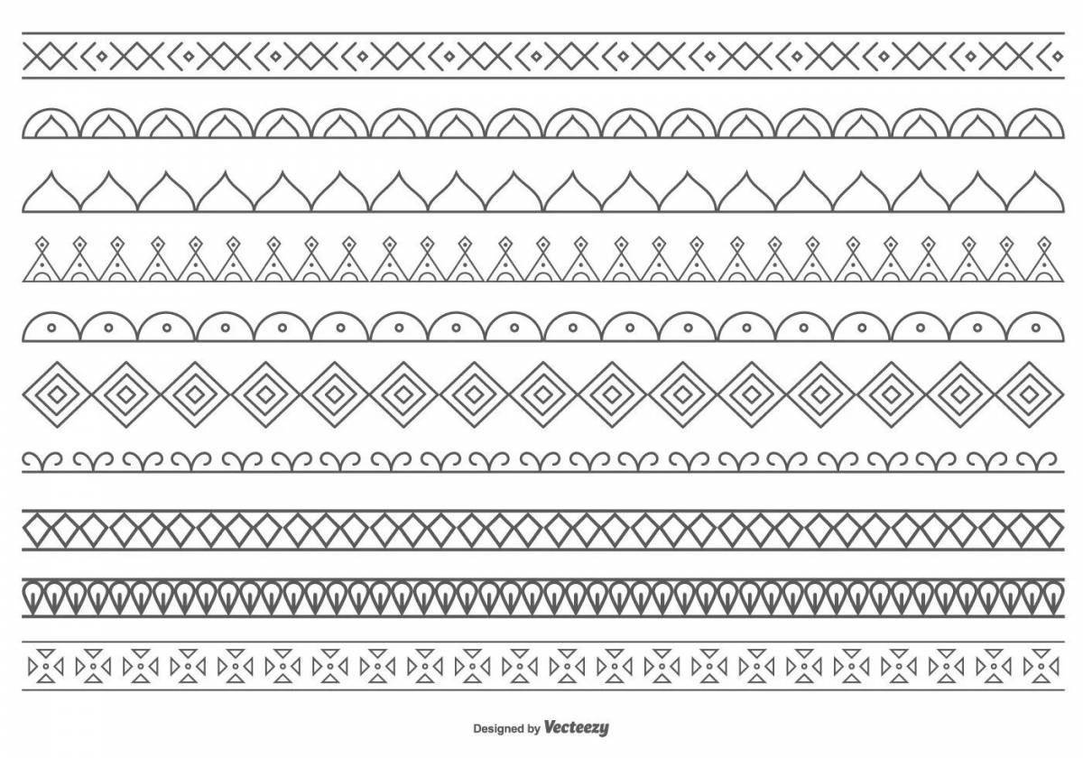 Belarusian towel coloring page