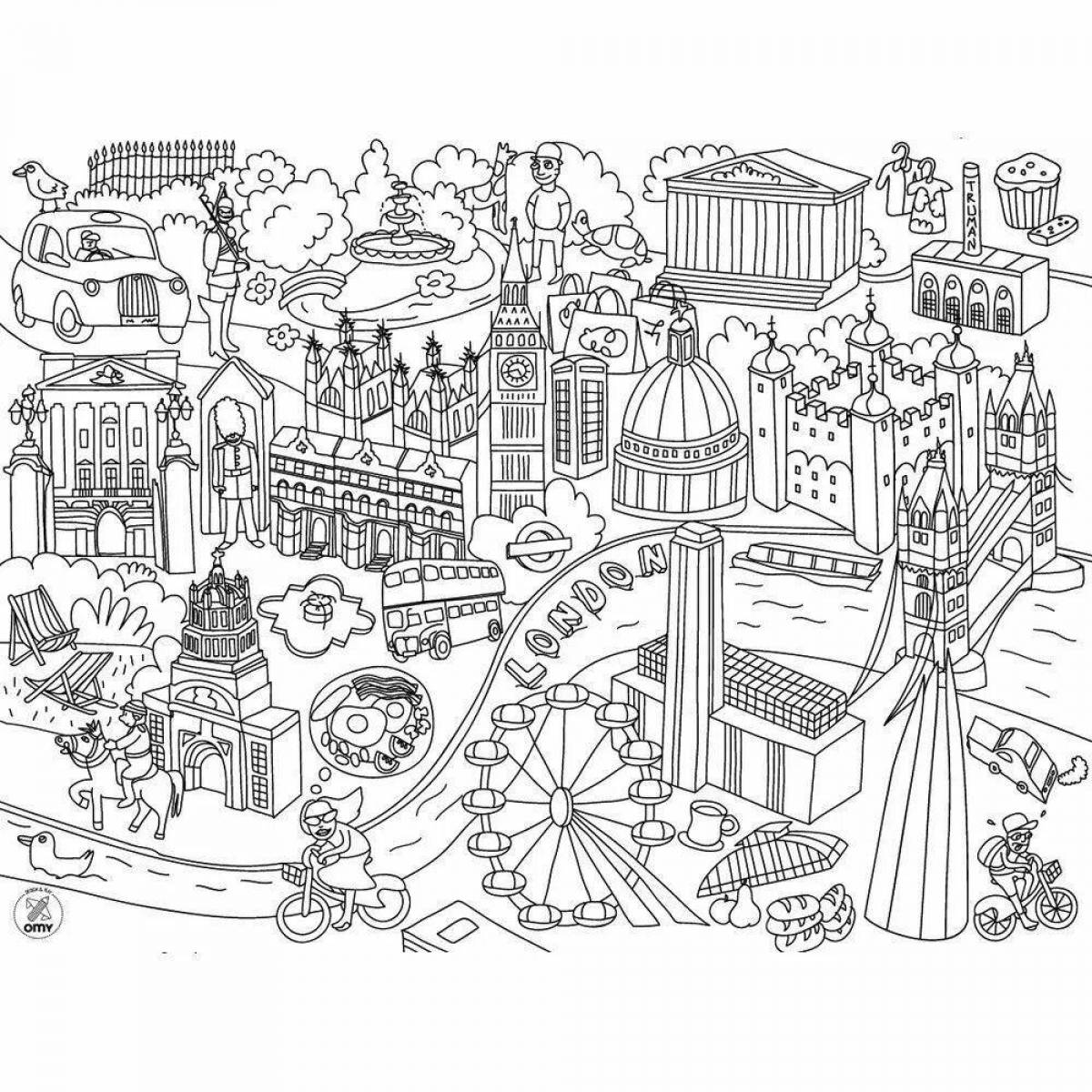 Flawless City coloring page