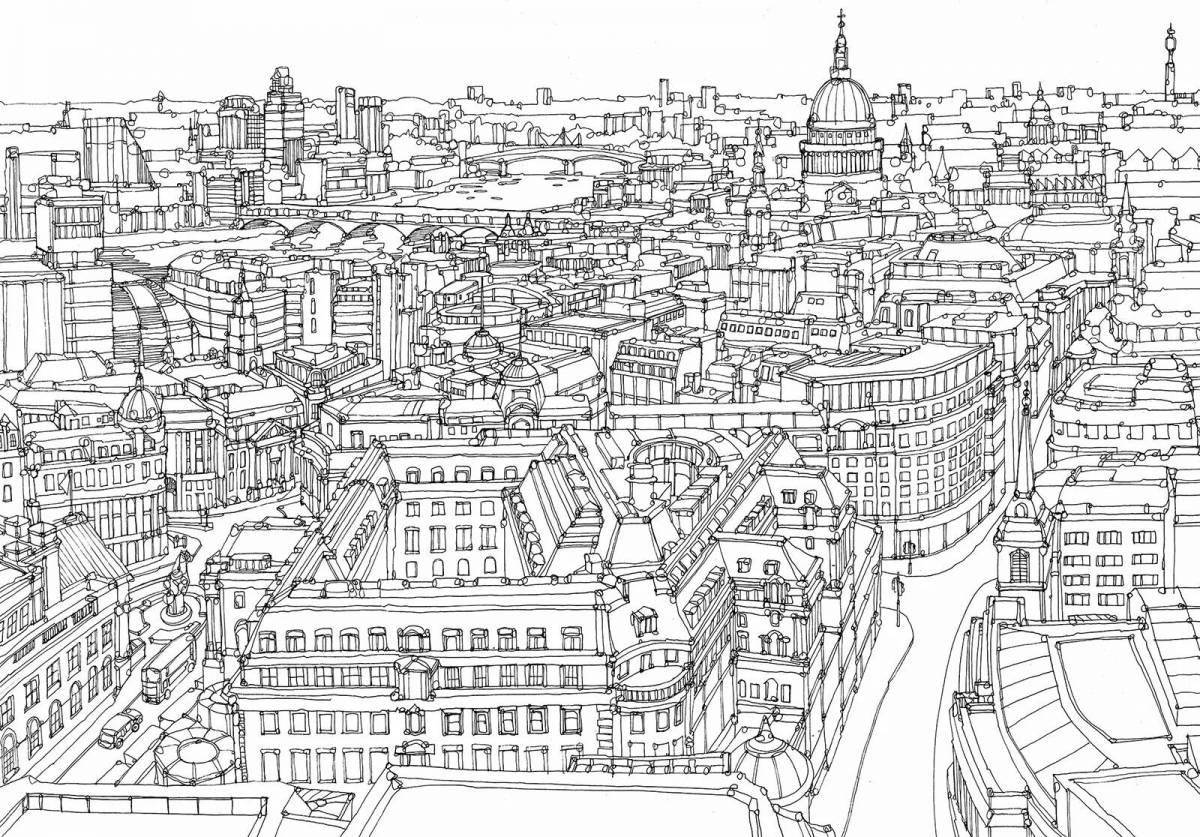 Great city coloring book