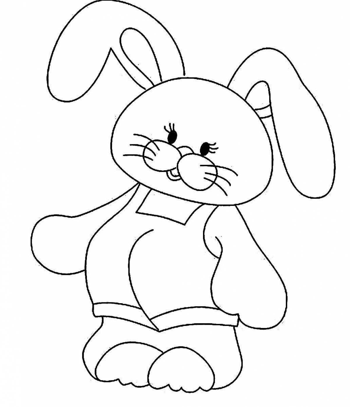 Coloring fairy bunny toy