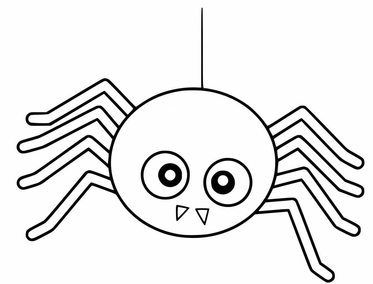 Crazy cartoon spiders