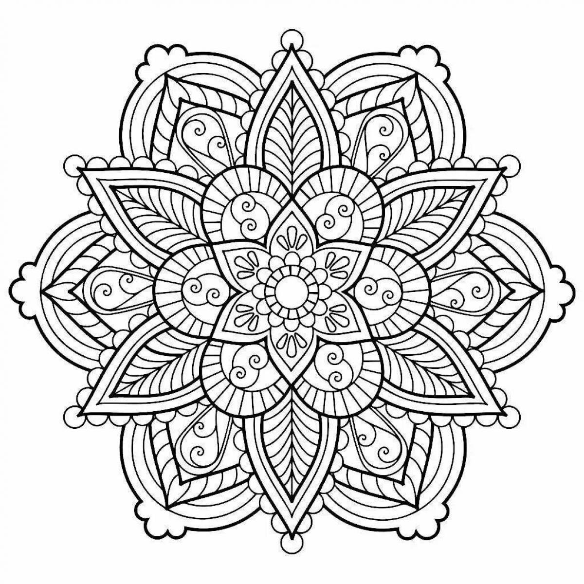 Wonderful coloring beautiful mandalas