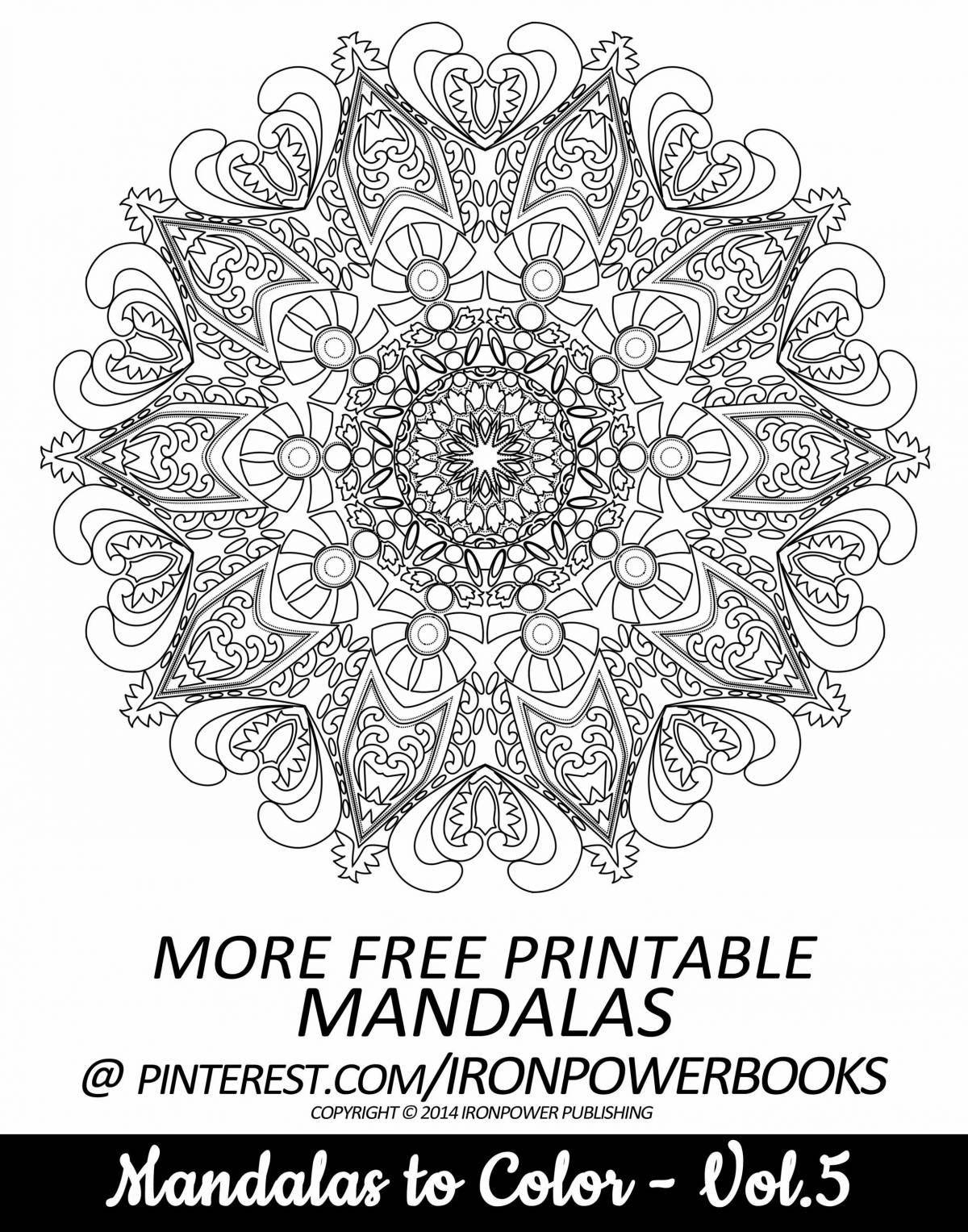 Mystical coloring beautiful mandalas