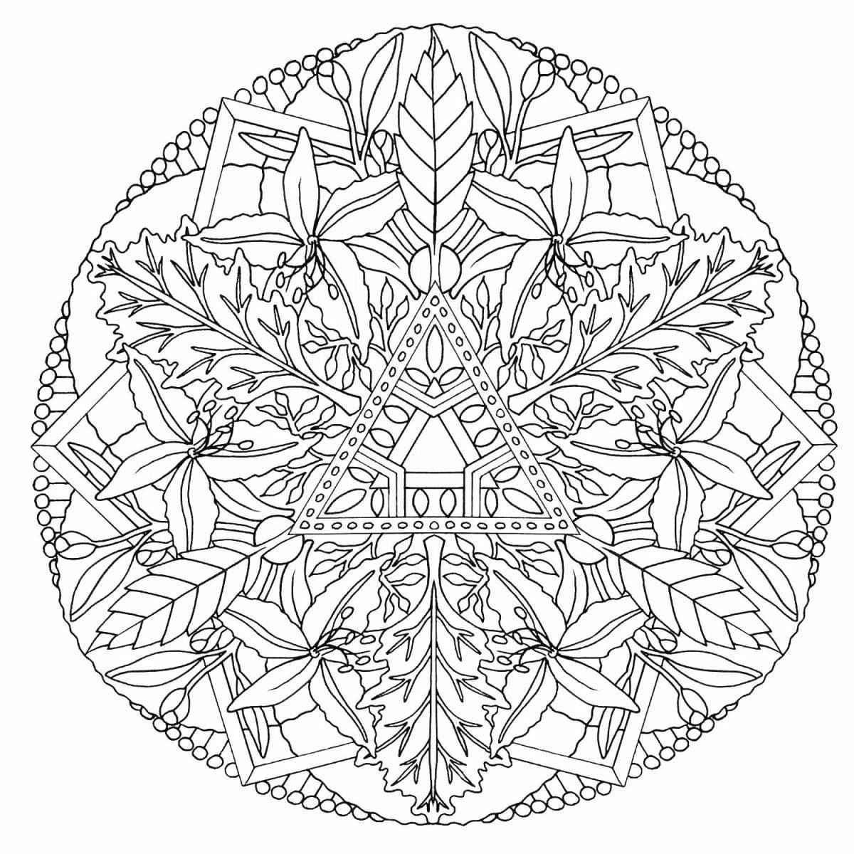 Exuberant coloring beautiful mandalas