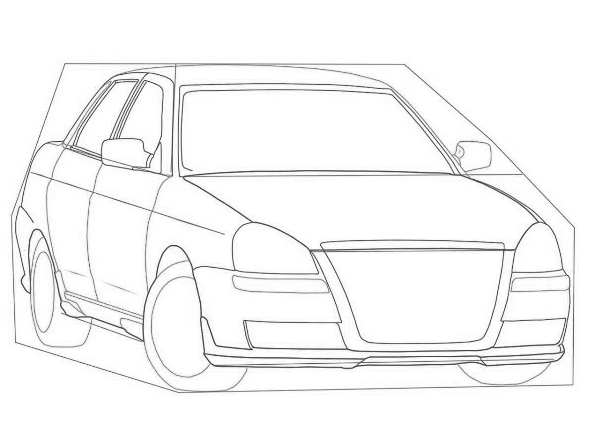 Coloring book elegant tuning priora