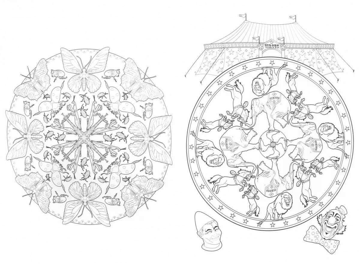 Harmonious coloring labyrinth antistress