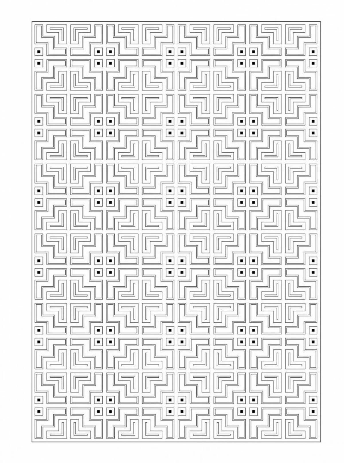Fancy coloring maze antistress