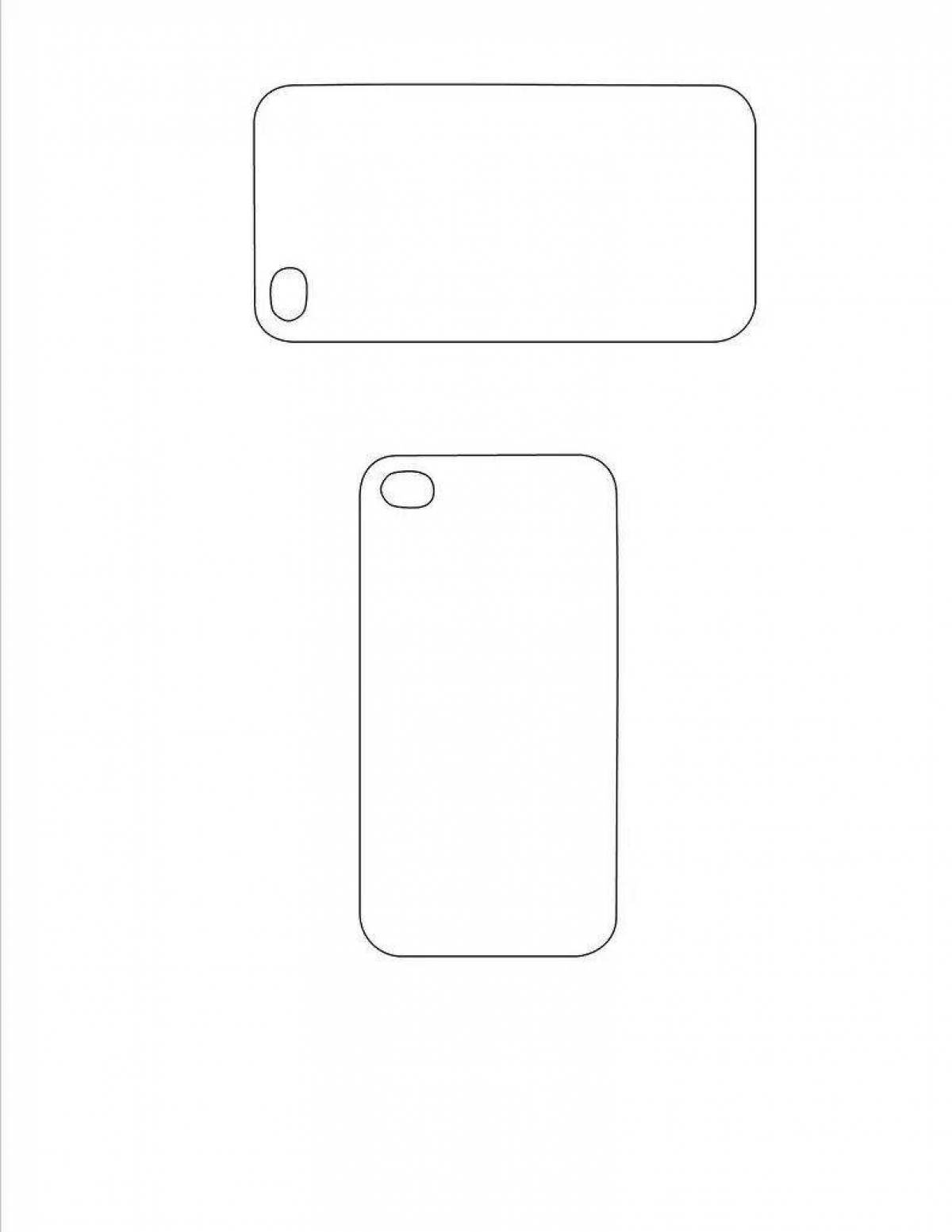 Playful iphone 6 coloring page