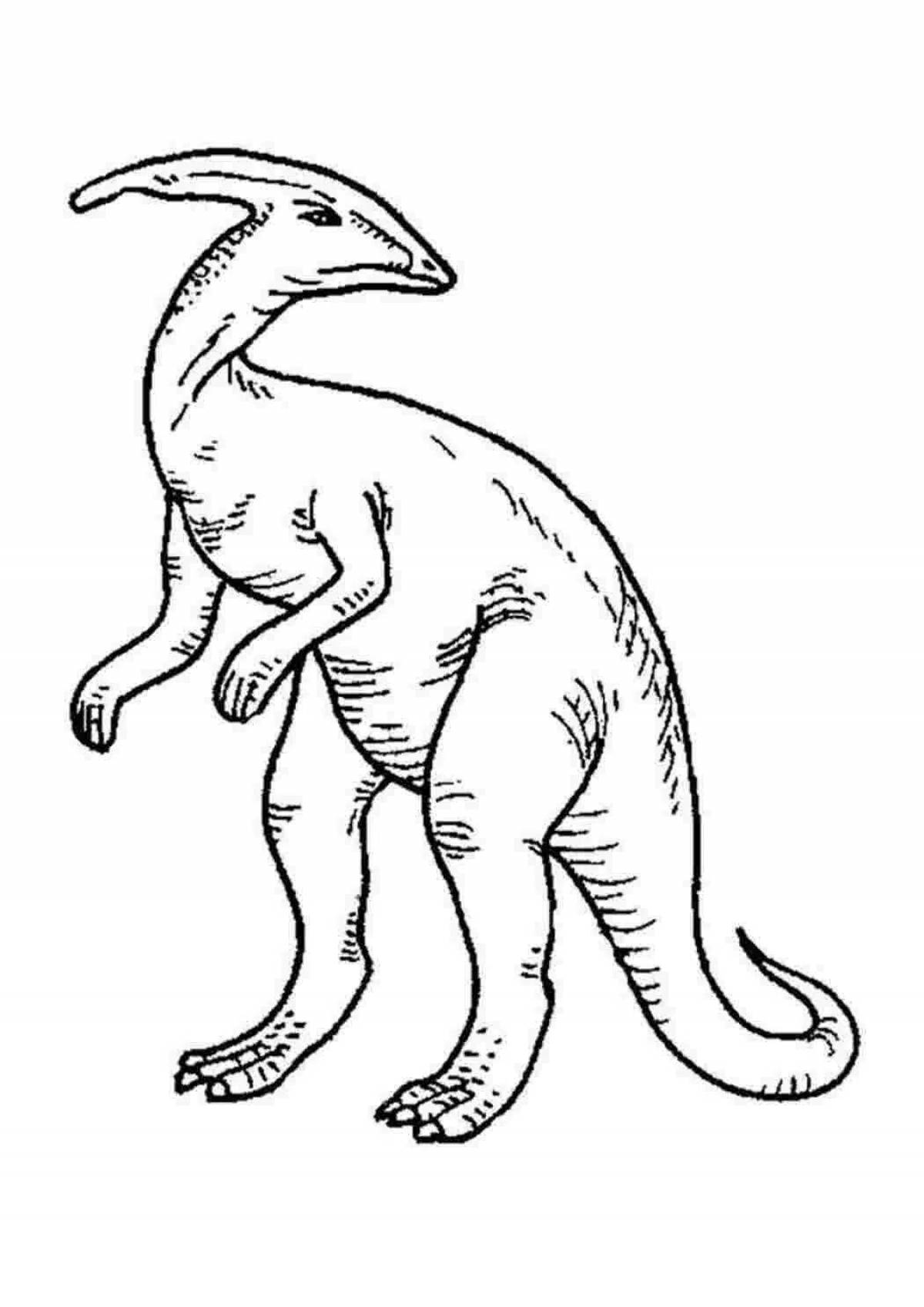Coloring page magnificent herbivorous dinosaur
