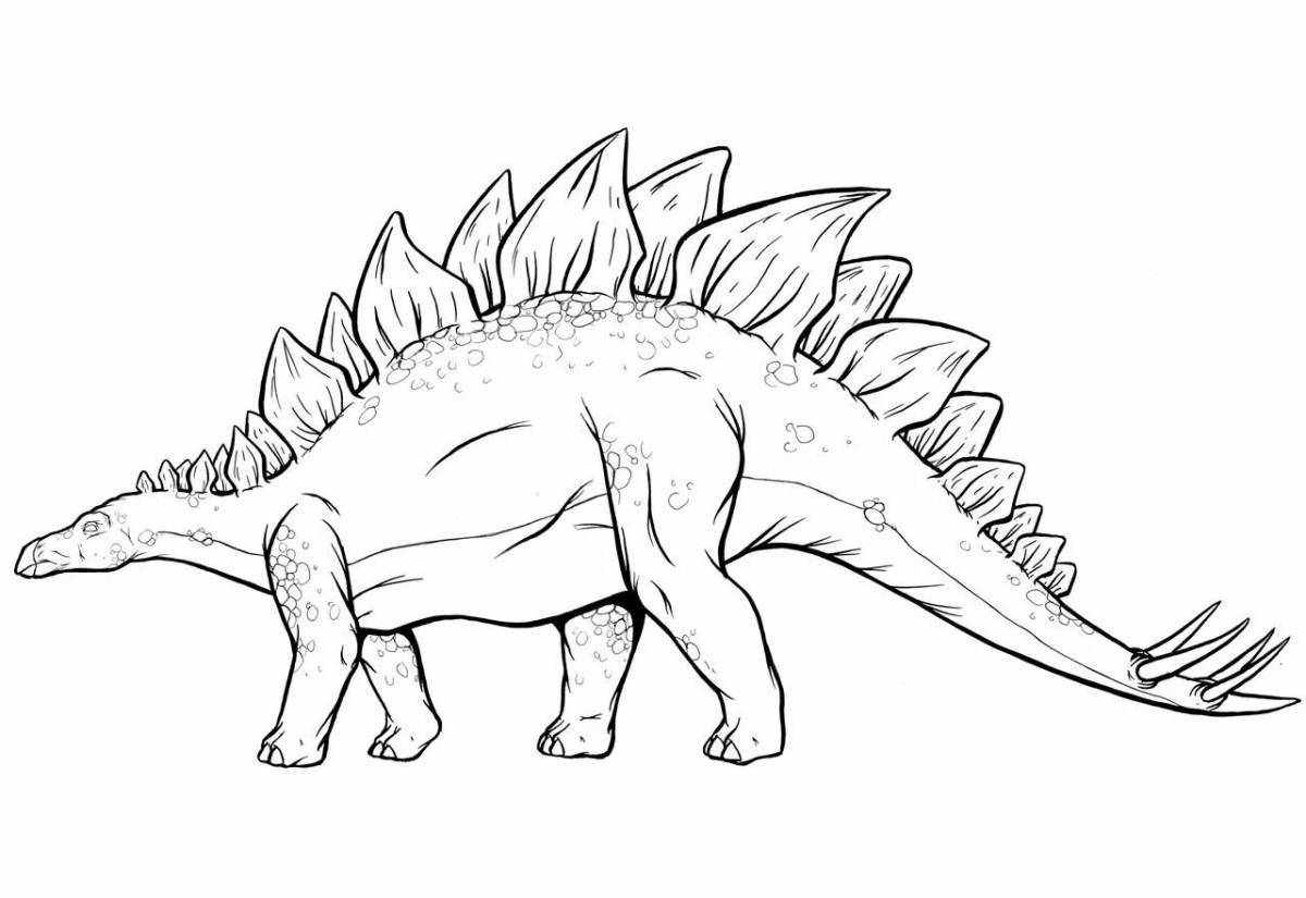 Чудесный травоядный динозавр раскраска