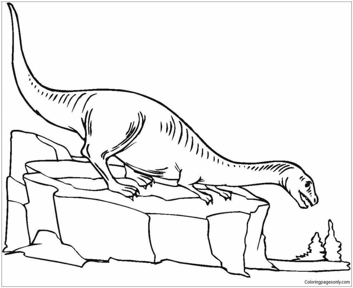 Очаровательная раскраска травоядных динозавров
