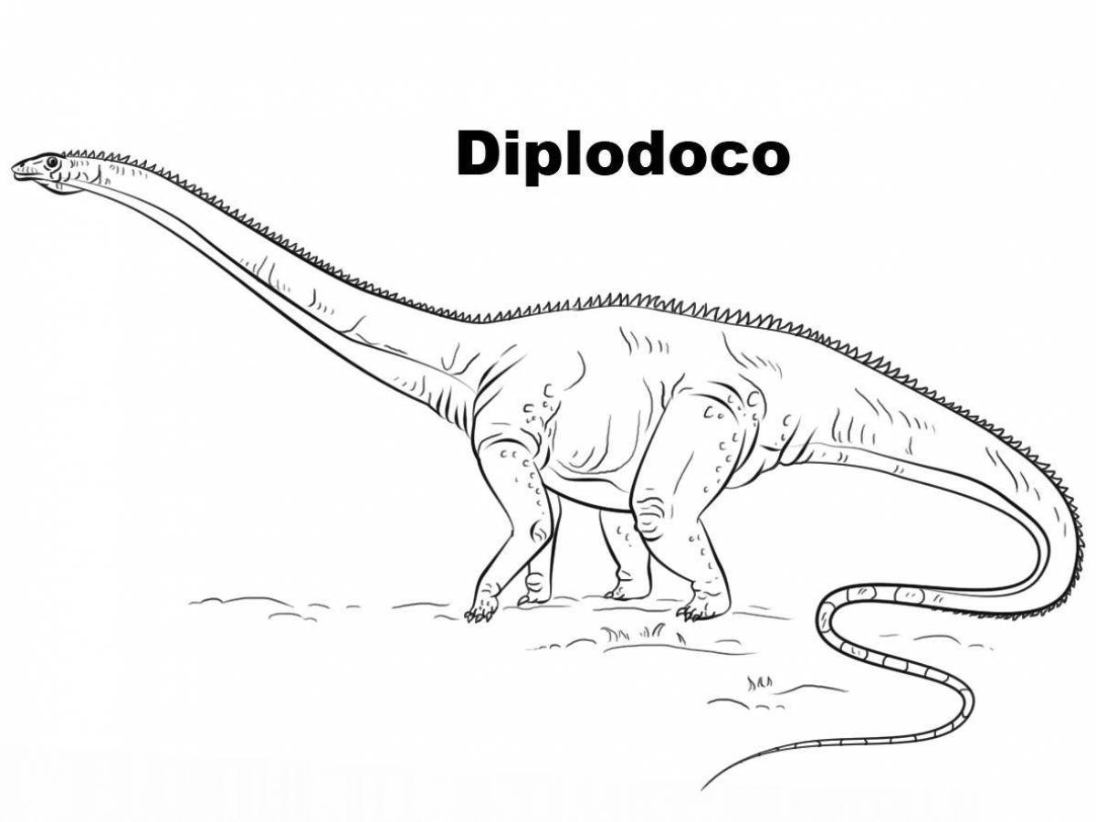 Привлечение травоядных динозавров раскраски