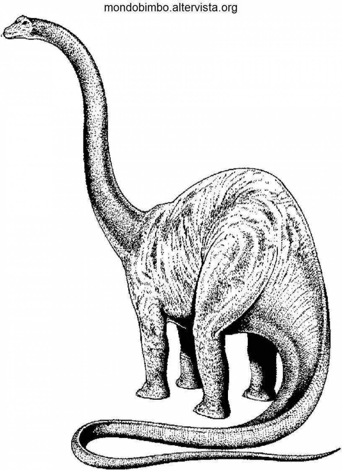 Интригующая раскраска травоядных динозавров