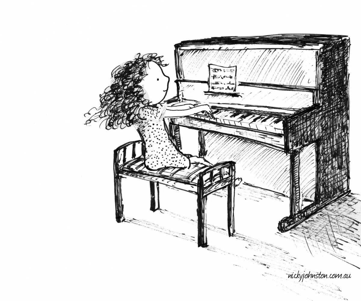 Melodic blind musician