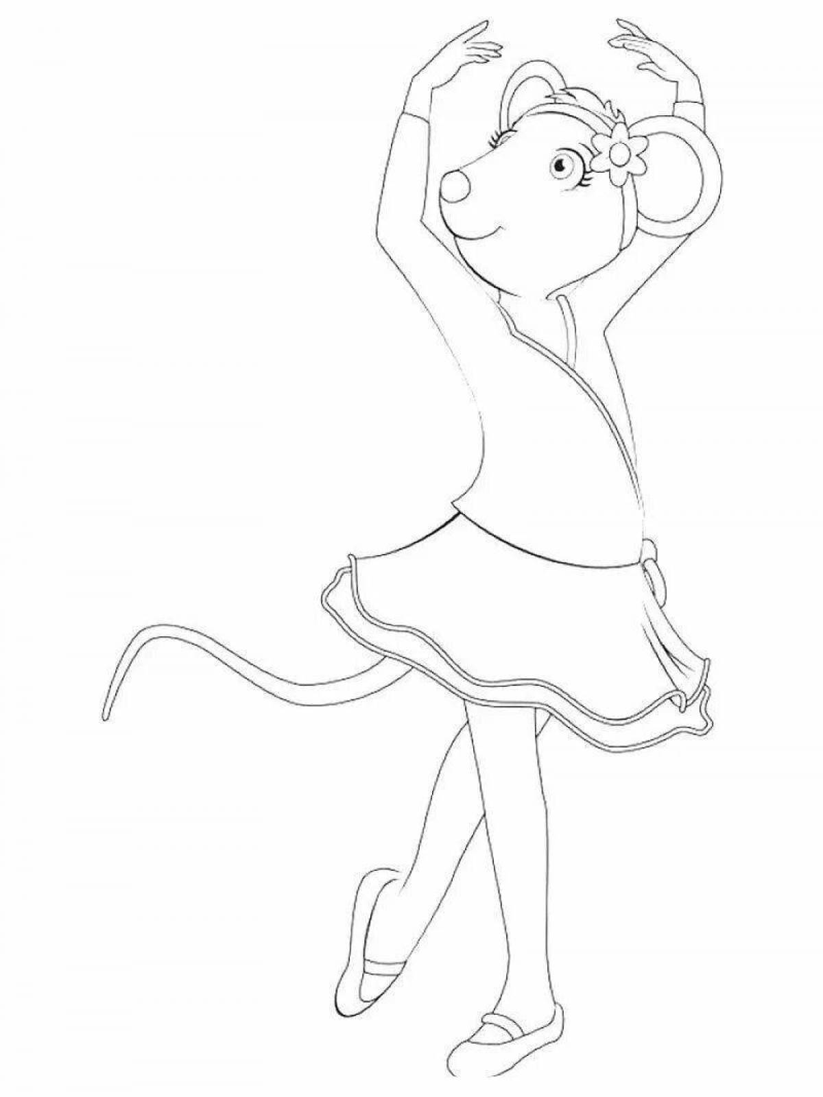 Serendipitous princess ballerina coloring book