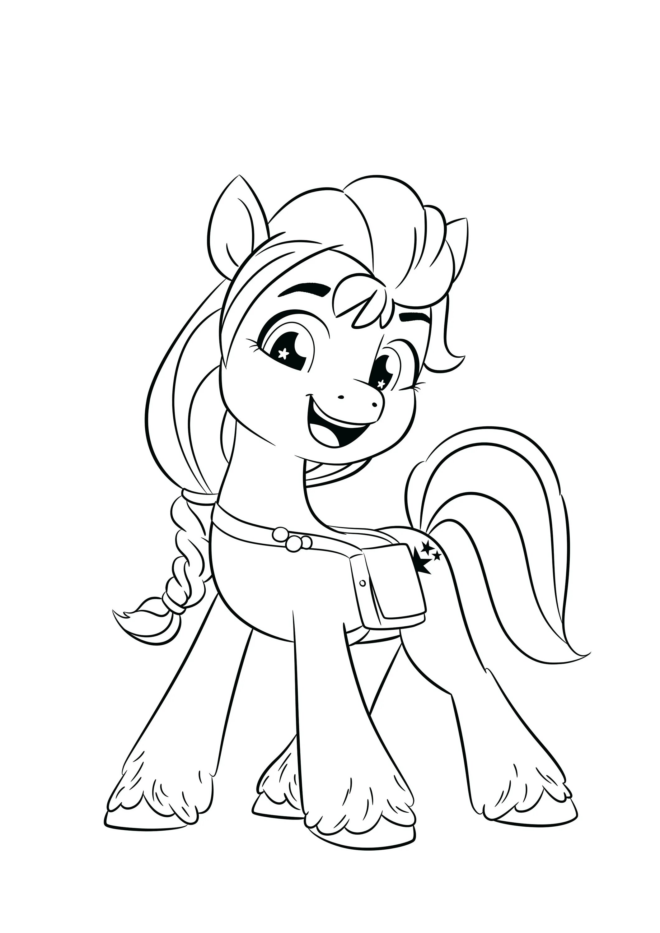 Easy pony coloring book