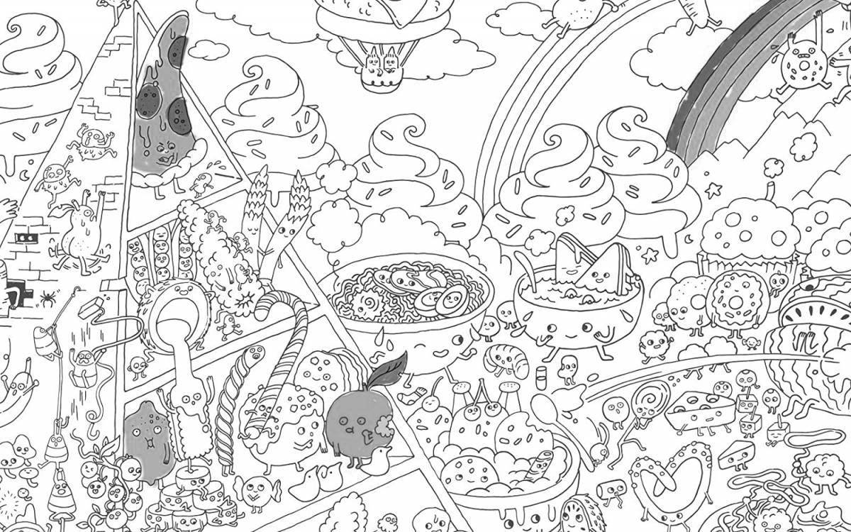 Intriguing environmental coloring poster