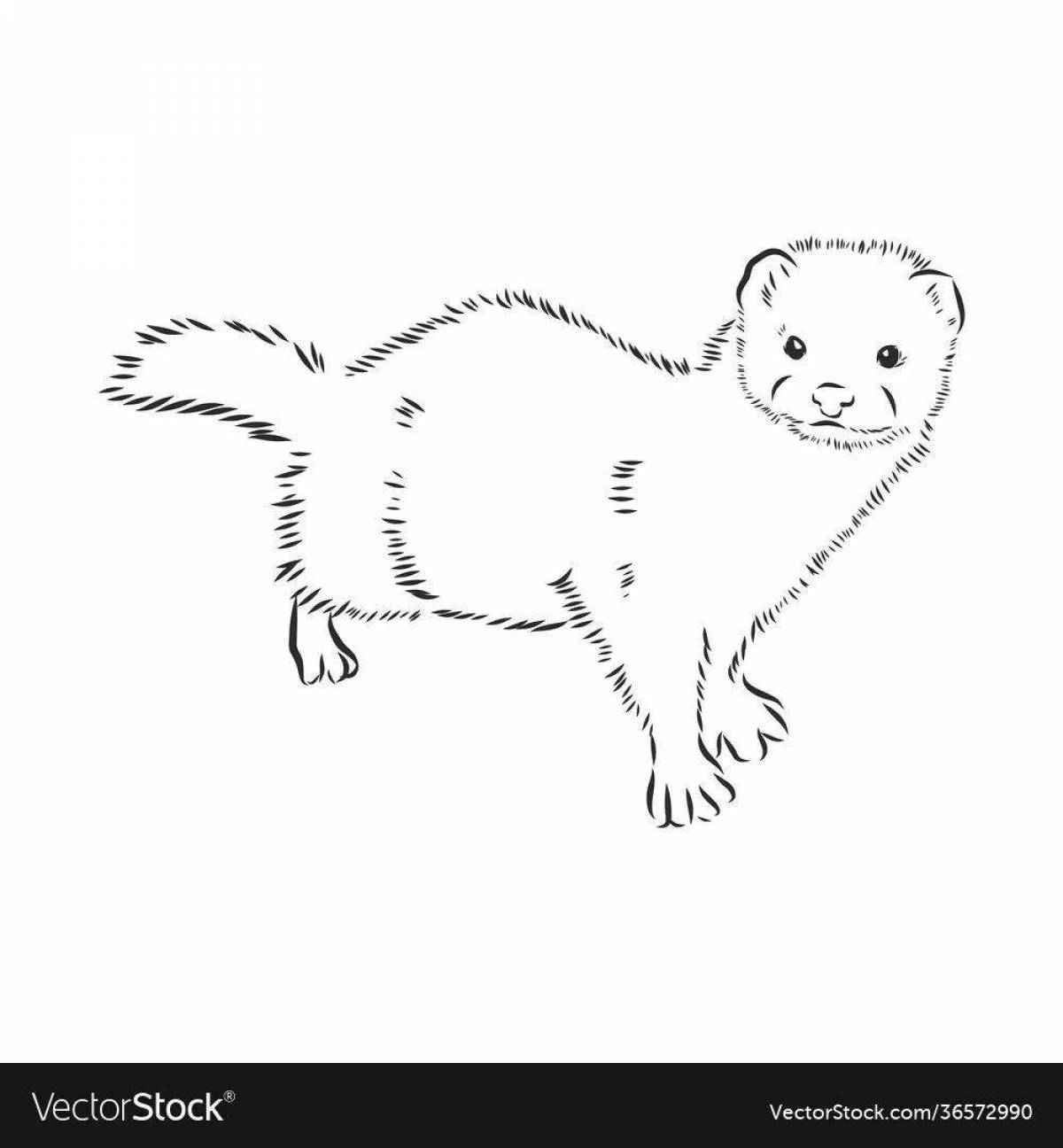 Увлекательная раскраска норки