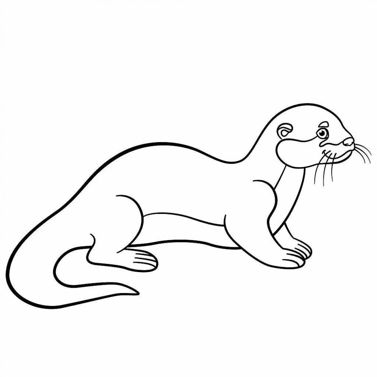 Mink sample coloring page