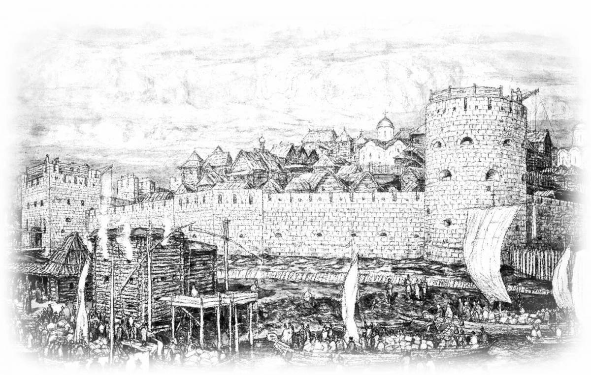 Coloring page amazing dmitry donskoy