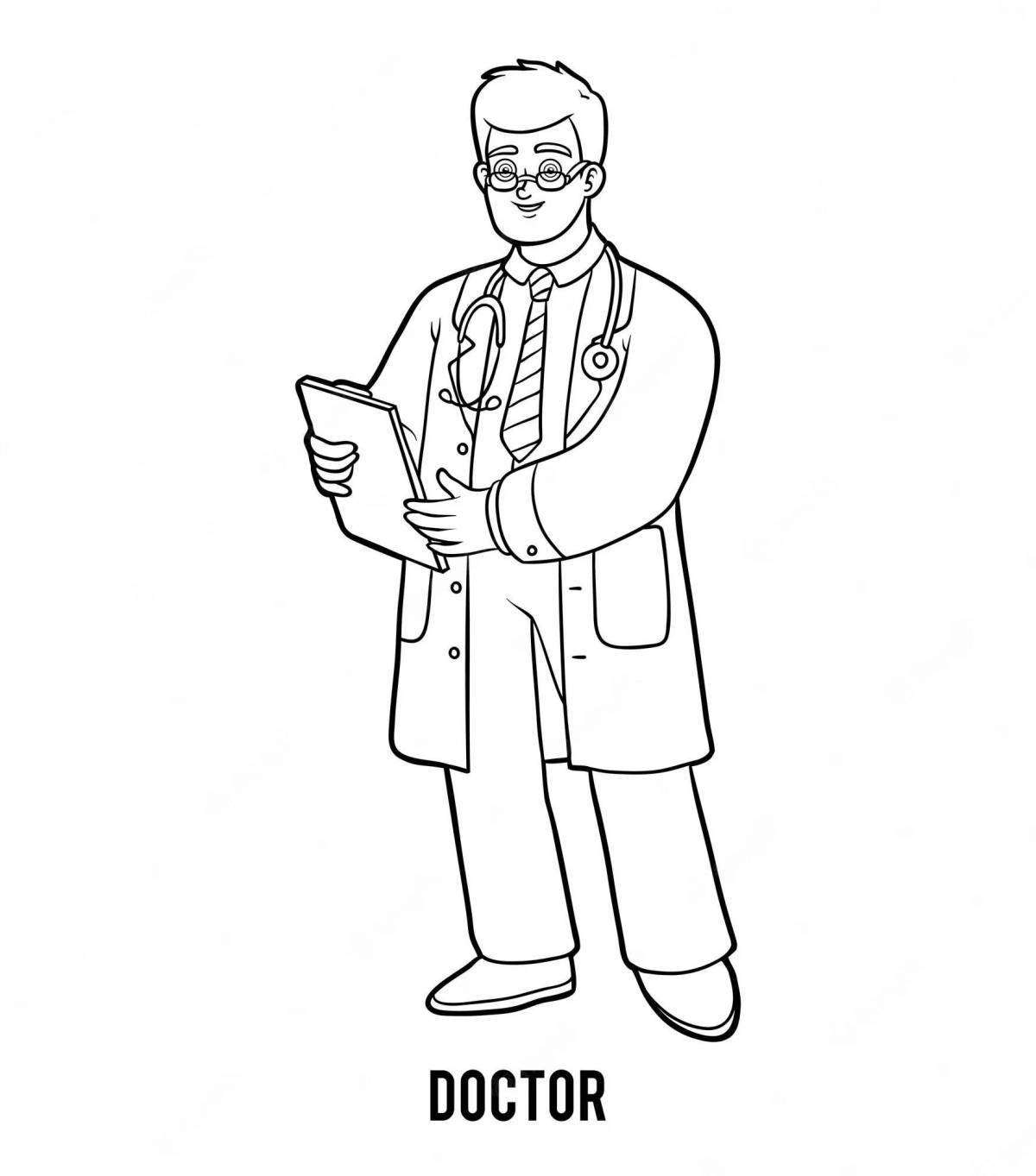 Great doctor coloring book
