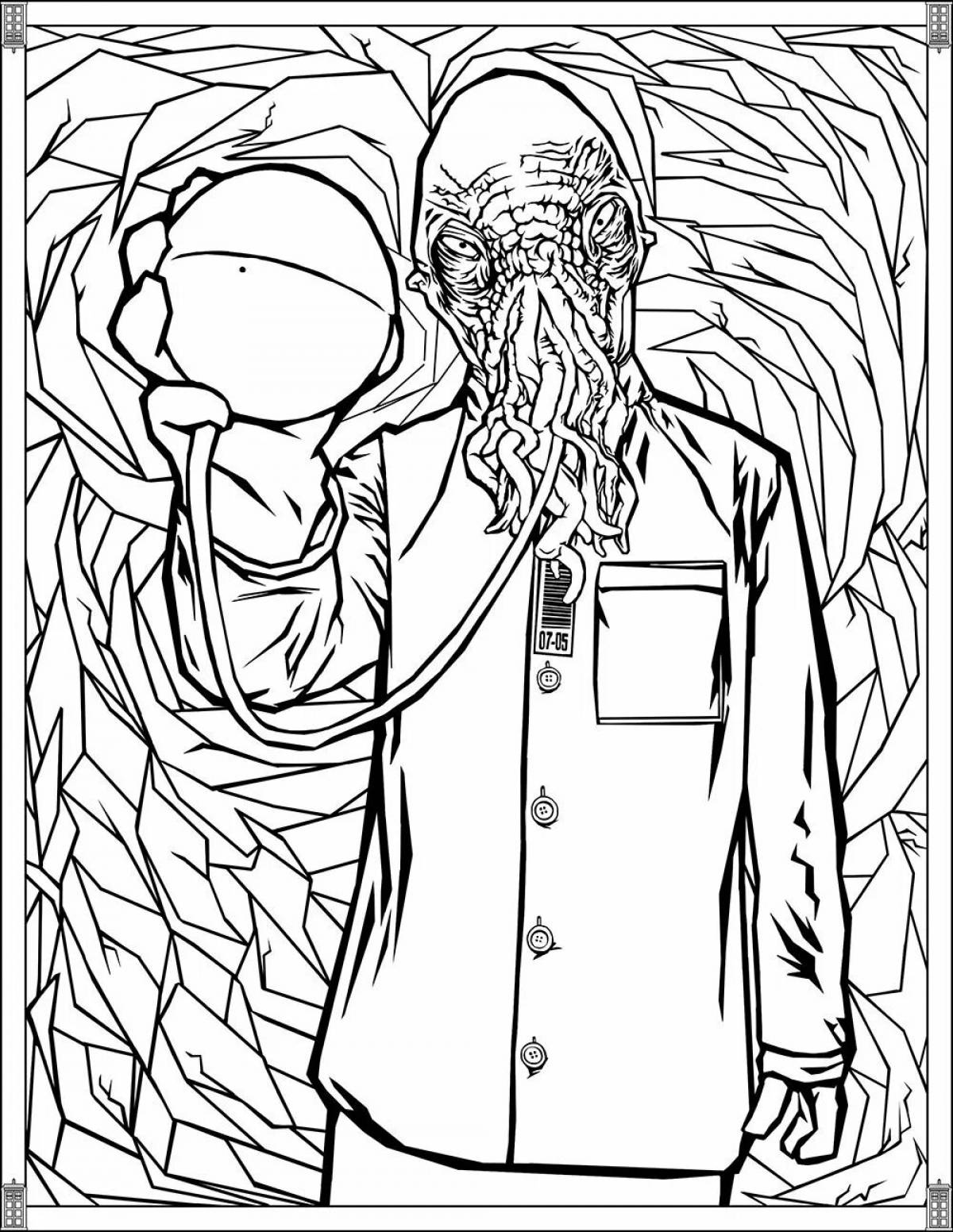 Coloring book innovative doctor