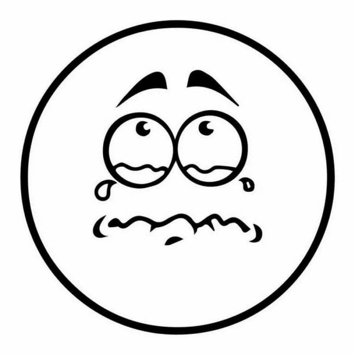 Radiant coloring page смайлики эмоции