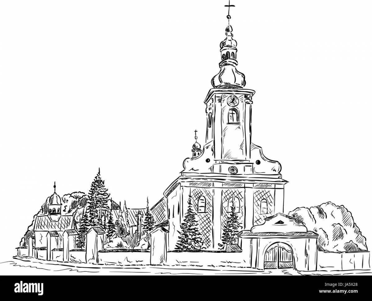 Perfect chapel coloring Krasnoyarsk