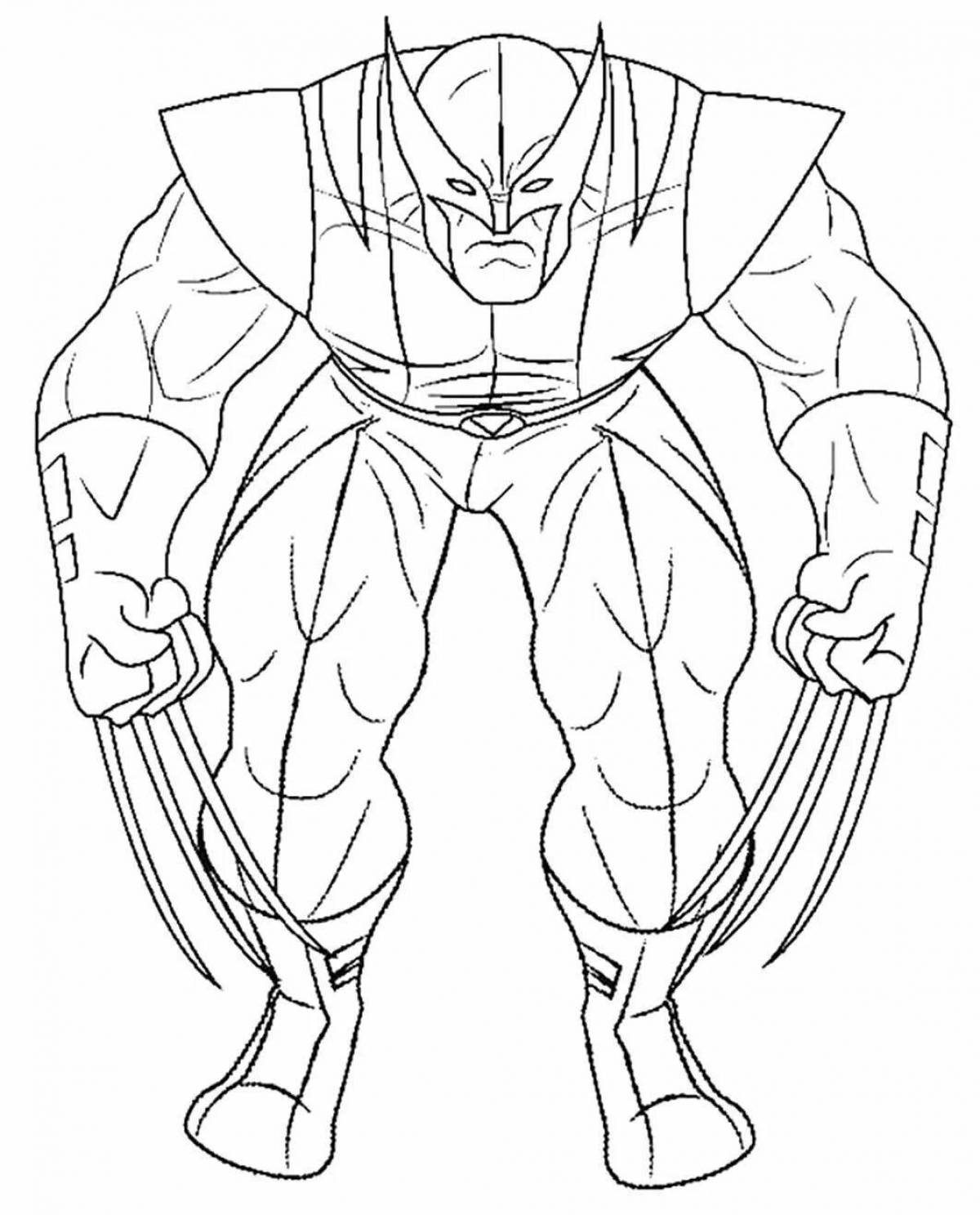 Marvel wolverine amazing coloring book