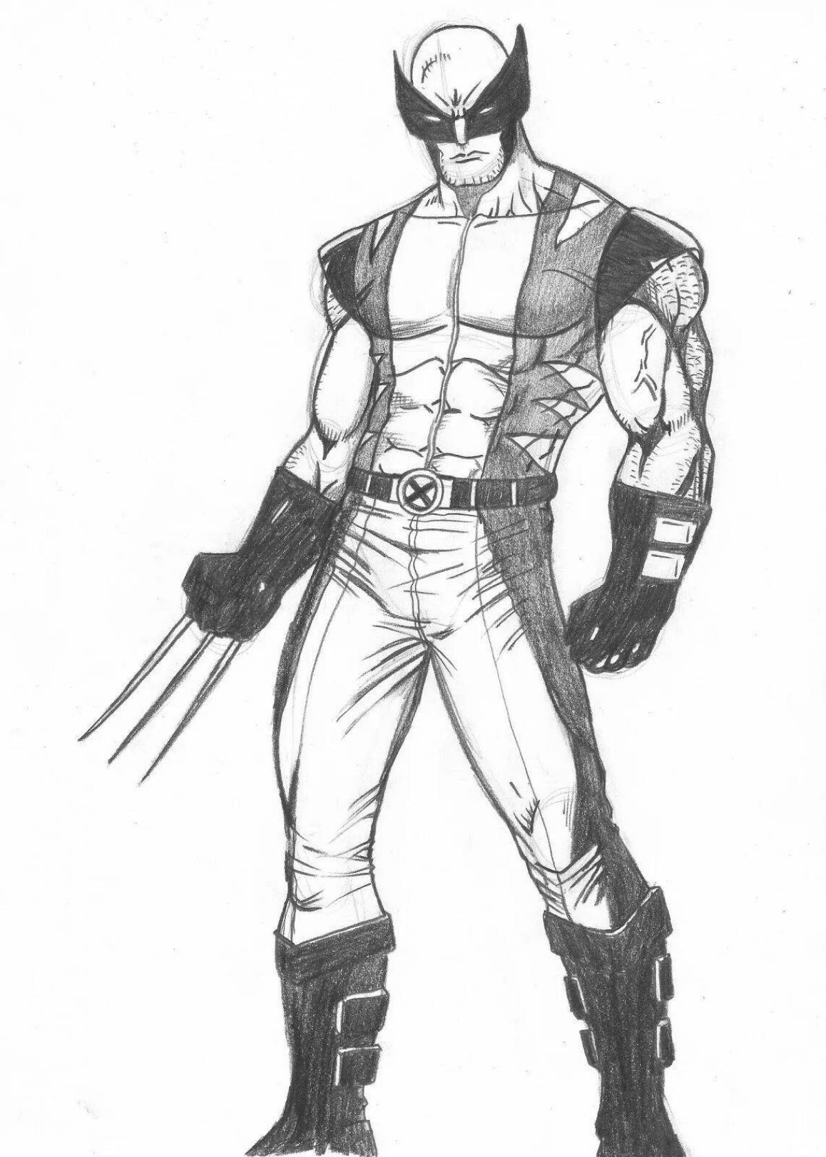 Marvel wolverine great coloring book