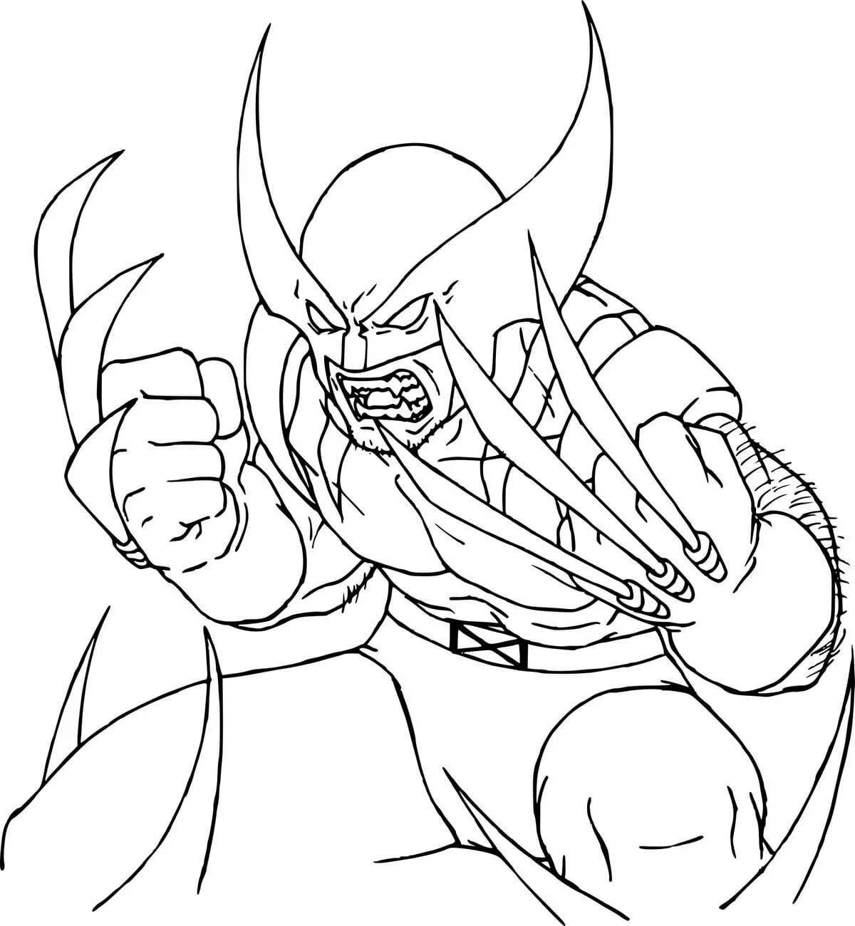 Marvel wolverine sublime coloring book