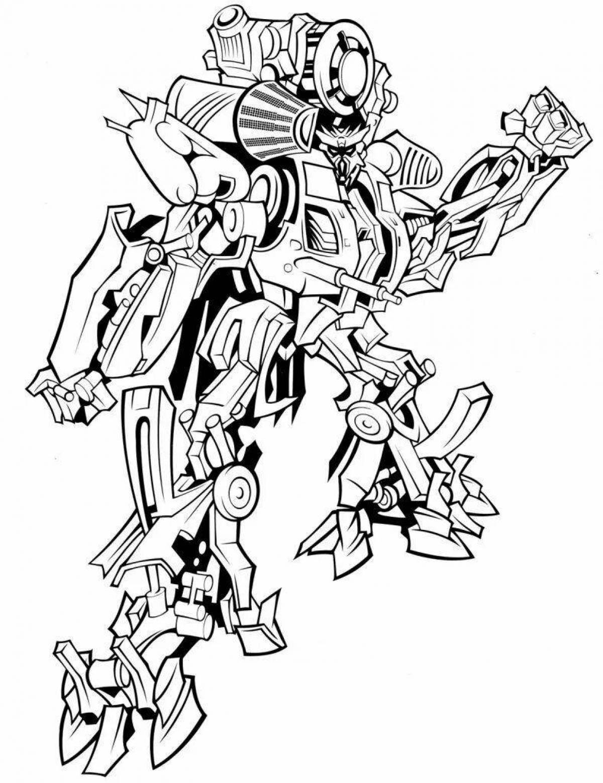 Fabulous Transformer Ironhide coloring page