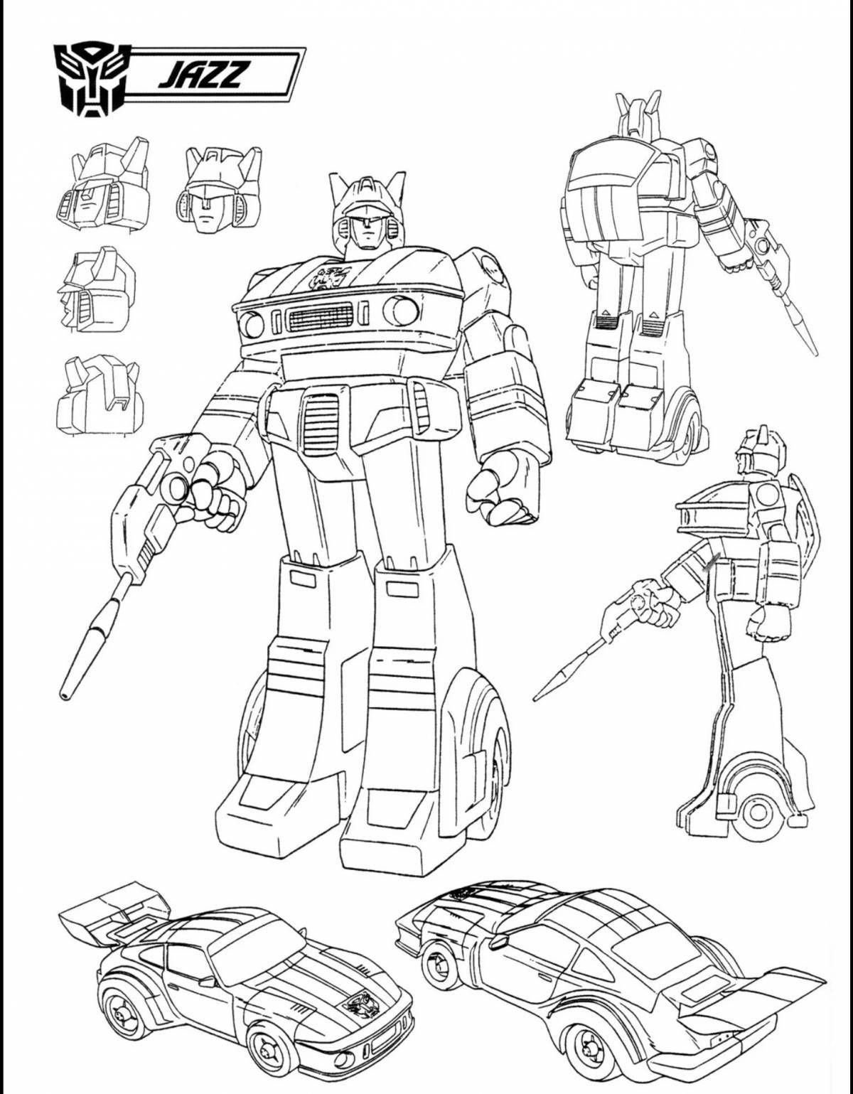 Coloring complex ironhide transformer