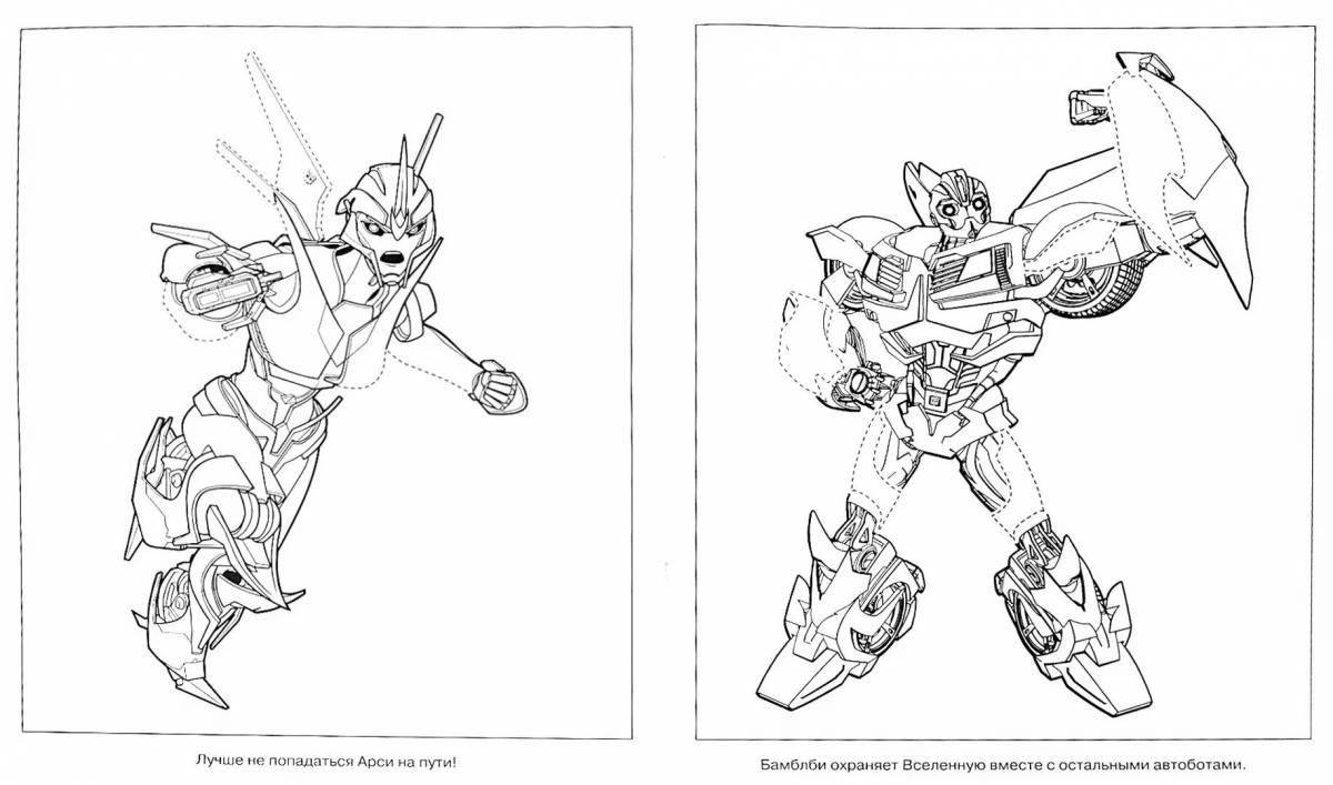 Bright transformers ratchet coloring page