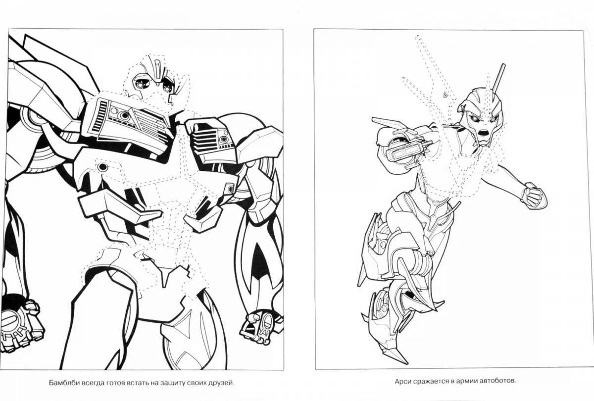 Fun transformers ratchet coloring page