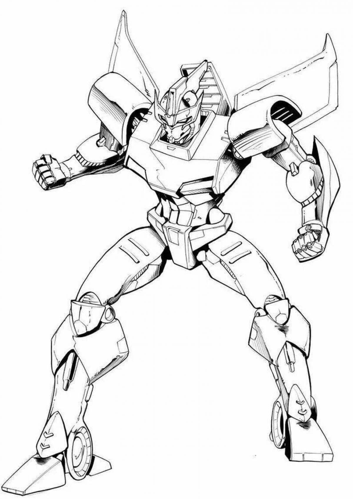 Playful transformers ratchet coloring page