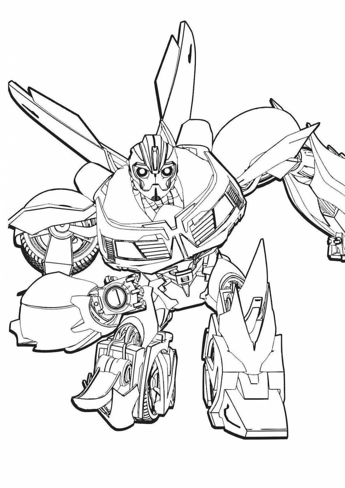 Lovely transformers ratchet coloring page