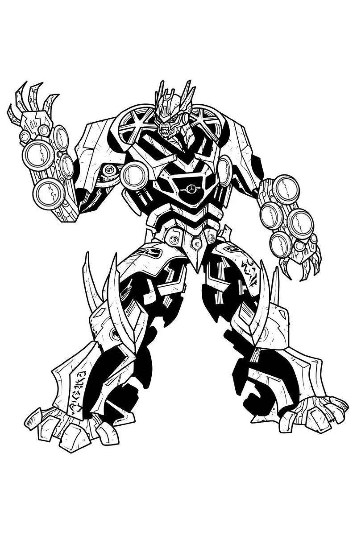 Amazing Transformers Ratchet coloring page