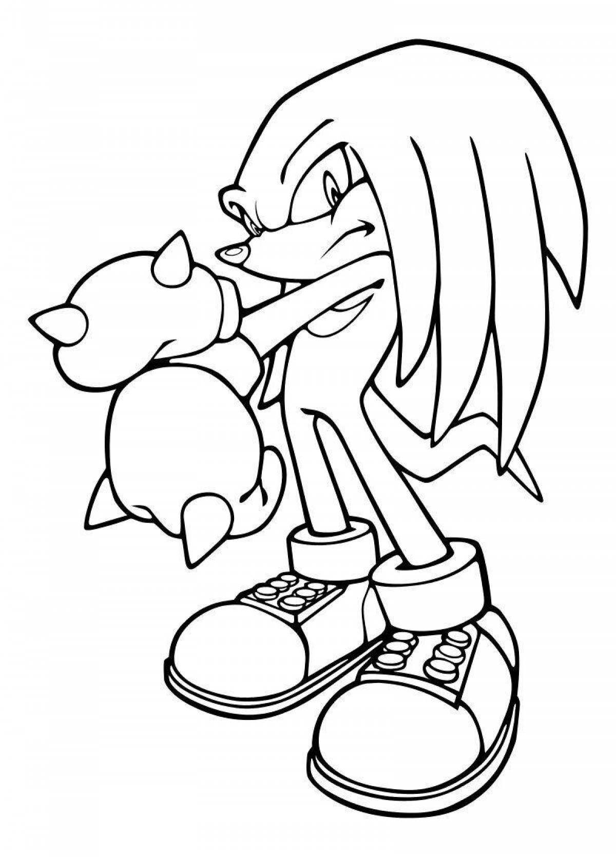 Super knuckles colorful coloring book