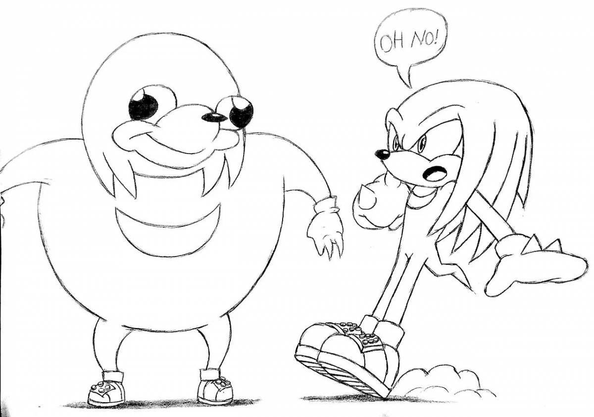 Detailed coloring of super knuckles