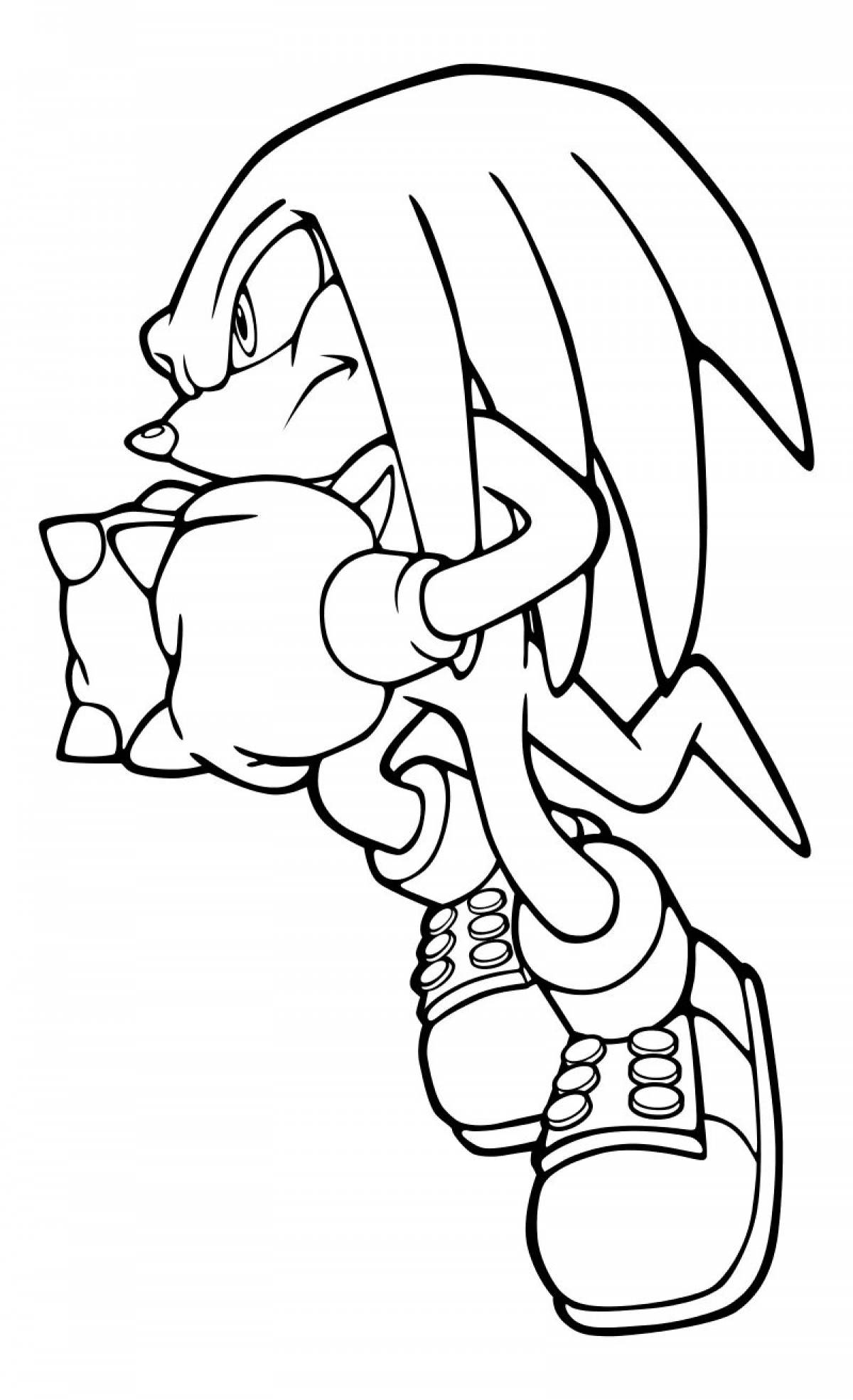 Exciting coloring super knuckles