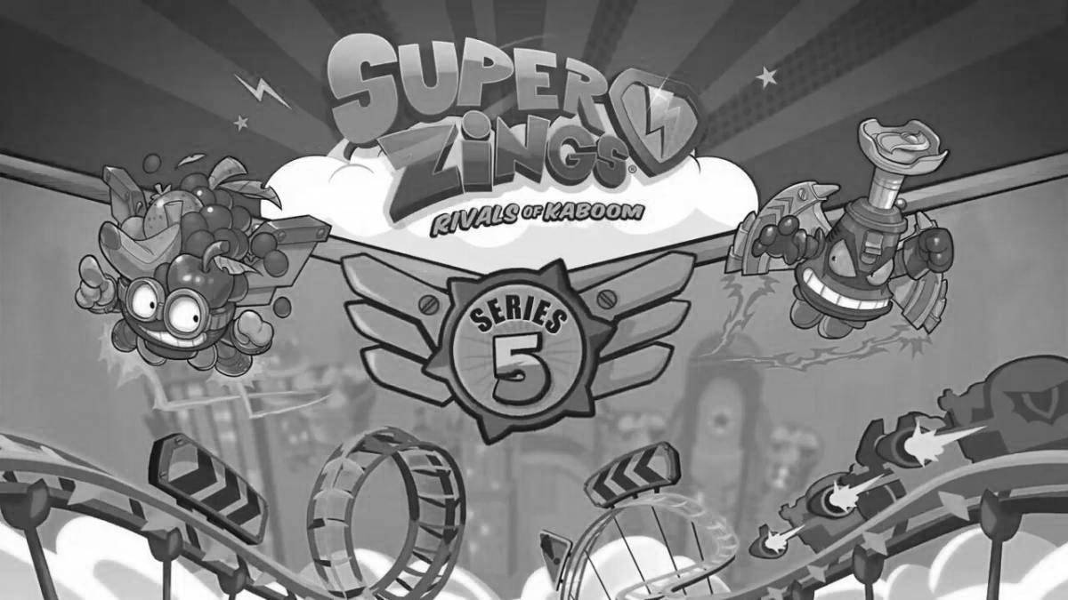 Super zings animated coloring book